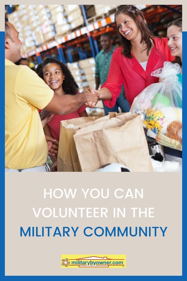 how you can volunteer in the military community