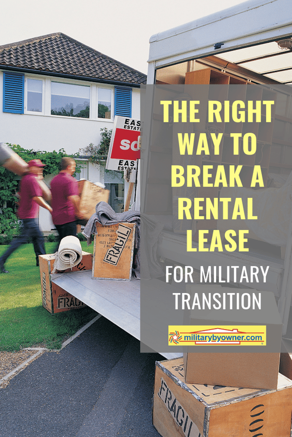The Right Way to Break a Rental Lease for Military Transition