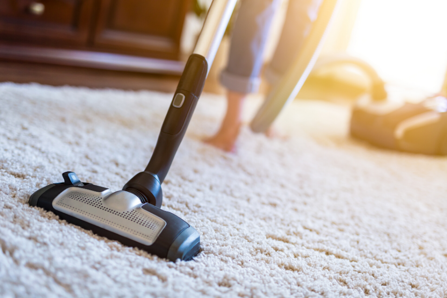 cleaning carpet