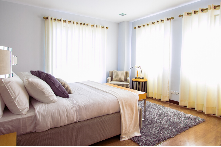 Window coverings of all kinds can make a marked improvement in the warmth and personality of an otherwise drab room.