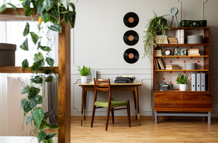 home office in renovated older home