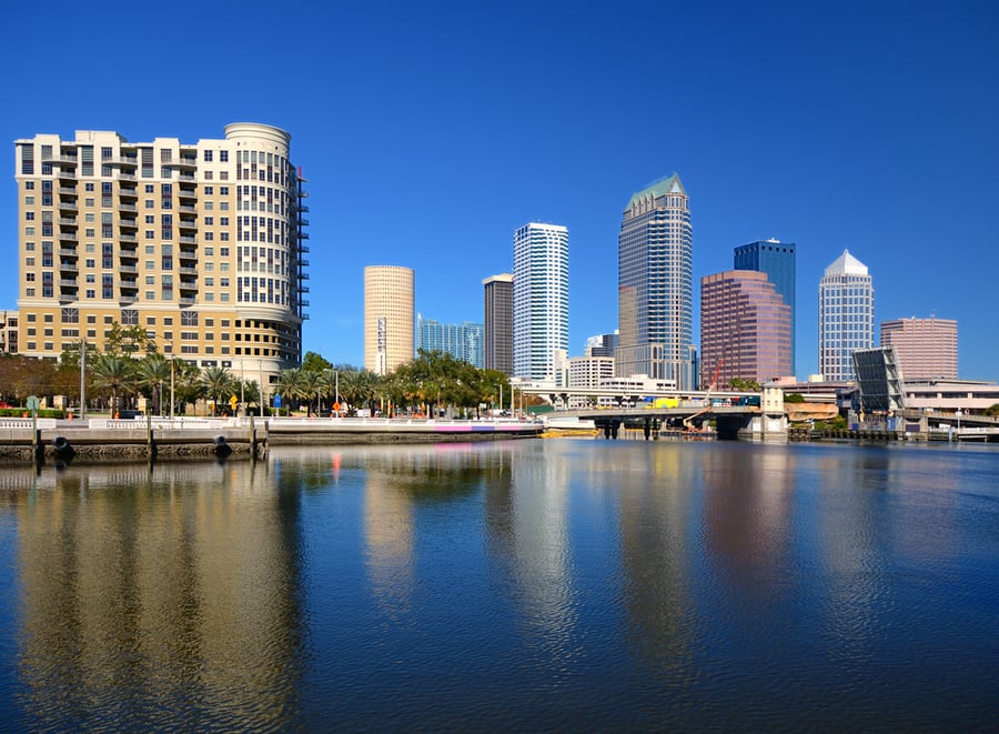 skyline of tampa, florida