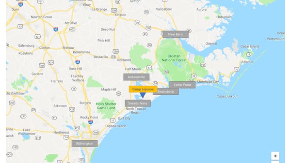 Popular Areas near Camp Lejeune