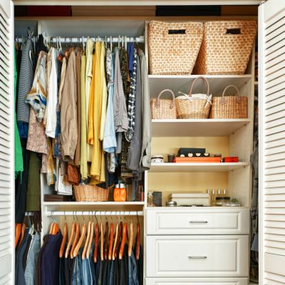 Organize your personal items so buyers can see your home!