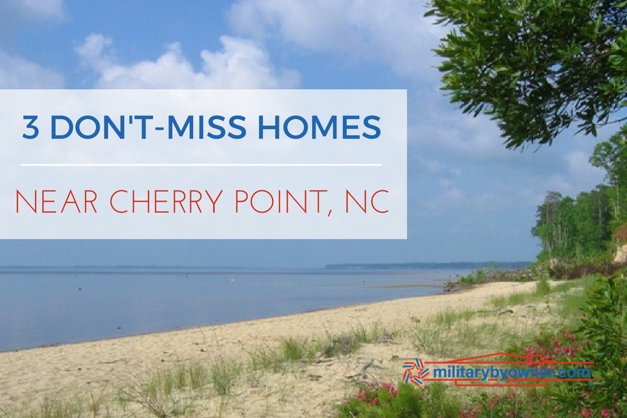 3 Don'tMiss Homes Near MCAS Cherry Point, NC